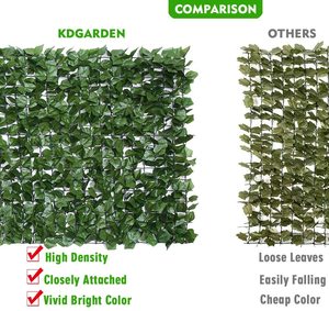 Écran de lierre artificiel, 1 cm x 0.5x3M, pour le jardin, couverture murale, à feuilles en treillis, décoration et arrière-cour, plantes, clôture artificielle, rouleau - Product Image 5
