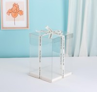 Boîte à gâteau transparente de haute qualité pour boulangerie en gros