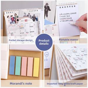 Custom 2025 Desk Calendar Creative Desktop Pocket Year com Business Company Logo Publicidade Relógio para Uso de Escritório - Product Image 4