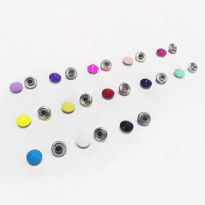 Rivets en forme de champignon colorés à pointe, 7 mm, à capuchon unique, en fer, pour jeans, accessoires de vêtements DIY - Product Image 1
