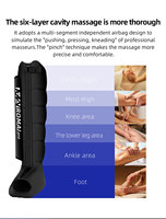 LEAMAI LM-B Alat Pijat Tubuh Pressotherapy Profesional Peningkatan Sirkulasi Kaki Pereda Nyeri Otot Kontrol Nirkabel Lithium