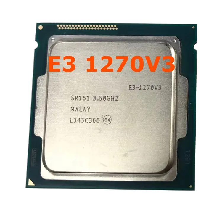 Per Intel Xeon E3-1270 v3 E3 1270 v3 E3 1270v3 processore CPU Quad-Core a otto Thread da 3.5 GHz L2 = 1M L3 = 8M 80W LGA 1150