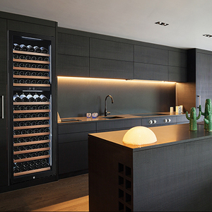 ECT khách sạn chất lượng cao hiện đại thép không gỉ với LED rượu vang đỏ kệ trưng bày rượu vang tủ trưng bày - Product Image 5