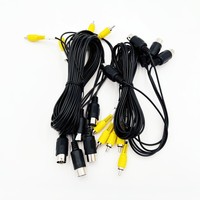 كابل محول صوت ستيريو مخصص من 2 RCA ذكر إلى 2 RCA ذكر لمكبرات صوت الكمبيوتر، تجميع أسلاك من المصنع