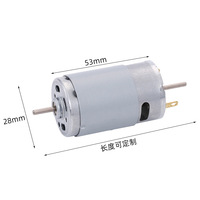 Moteur DC brossé 395 27mm 12V 24V Micro-moteur pour ventilateur de bateau, aspirateur, pompe à air pour pneus, Gel Blaster