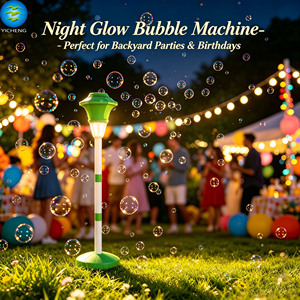 Machine à bulles réglable avec lumière et musique, souffleur de bulles automatique pour l'extérieur, pour enfants, en plastique, pour les fêtes - Product Image 6