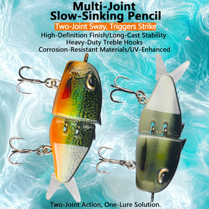 Señuelo de pesca en miniatura con forma de lápiz, de hundimiento lento, para pesca de lubina, pez mandarín, trucha, señuelos de agua media, 8 colores disponibles - Product Image 2
