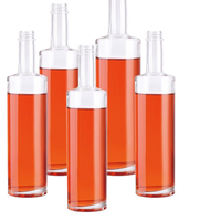 Vente en gros de bouteilles en verre pour spiritueux de vodka, de whisky, de gin, de rhum et de liqueur, avec décalcomanie personnalisée, 250 ml, 500 ml, 700 ml, 750 ml, avec bouchon à vis