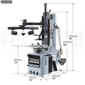 YuanMech-máquina cambiadora de neumáticos C9551, brazo oscilante semiautomático, 10-22" - Product Image 2
