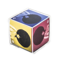 Cube de photo en plastique acrylique transparent à 6 faces pour l'affichage de photos cadre photo en acrylique en gros boîte de cube de bricolage pour cadeau