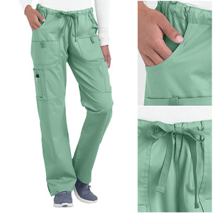 Women Scrub Tops 3/4 Sleeve V-Neck With Pockets Moisture Wicking Hospital Uniforms For Nurses Medical Work Clothes - Product Image 3