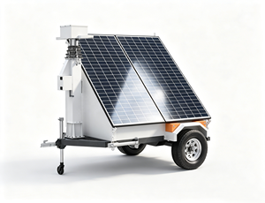 Remorque solaire mobile avec contrôleur MPPT, système d'alimentation solaire hors réseau pour équipement éloigné - Product Image 2