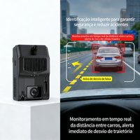 Trackerking 4G Dashcam GPS Tracking Live Video 1080 AI Dashcam Ondersteuning DMS ADAS Fleet Dashcam Voor en Binnen met 4G WIFI