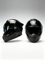 Casque de moto modulaire à double visière, coque en ABS, casque intégral rabattable
