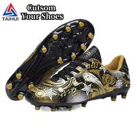 Chaussures de football personnalisées pour femmes et hommes - Chaussures d'entraînement pour étudiants, chaussures d'intérieur avec crampons AG/TF cassés/longs/courts, fabriquées en Chine, modèle 216