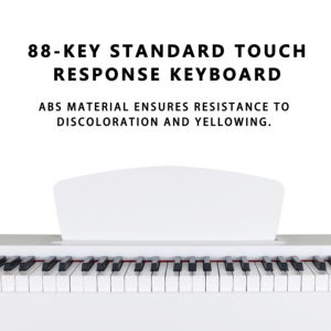 Piano numérique portable professionnel à vendre, 88 touches, planche sonore en bois massif, haut-parleur intégré, léger, avec étui - Product Image 4