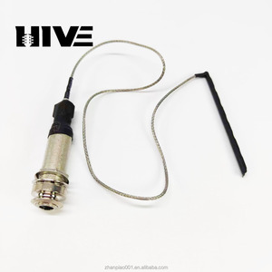 Country Muziek Klassieke Akoestische Gitaar Accessoire 6.35 Pick-Up Socket Piëzo-Elektrische Pickup Zilver Kleur - Product Image 4