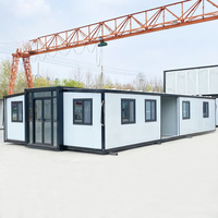 Maison modulaire préfabriquée au prix d'usine avec design pliable, maison extensible pour bureau mobile et logement de chantier