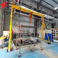 Grue portique mobile d'extérieur à cadre en A de 1, 2, 3, 5 tonnes pour atelier extérieur