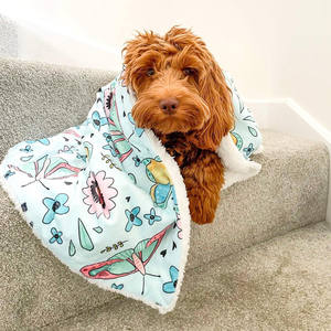 ผ้าห่มผ้าสักหลาดพิมพ์ลายสุนัขผ้าขนแกะออกแบบได้ตามต้องการ - Product Image 2