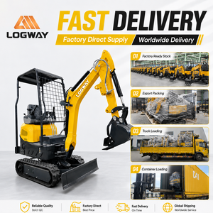 Escavatore LOGWAY per Piccoli Frutteti con Valvola a Sensore di Carico, Tettuccio o Cabina Opzionali, per il Recupero di Agenti Globali - Product Image 5