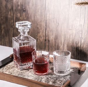 Set d'éveil au whisky en verre de luxe avec 4 <span class=keywords><strong>verres</strong></span> <span class=keywords><strong>Coffret</strong></span> cadeau personnalisé pour Bourbon Whisky Cocktail <span class=keywords><strong>Rhum</strong></span> Tequila Vodka Brandy - Product Image 2