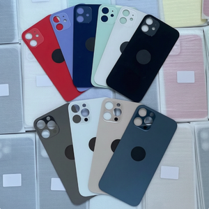 Reemplazo de la cubierta trasera de vidrio con orificio grande para iPhone XR 8 11 12 Mini 13Promax 14 Plus 15pro 16 Pro Max. Colores disponibles. - Product Image 3