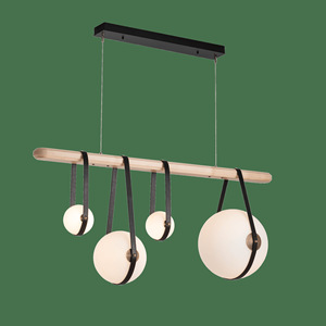 Long Black LED Pendant <b>Light</b> E27 220V For Living Room Bedroom Study Hotel - Product Image 3