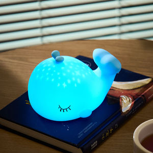 2026 Whale Silicone <b>Night</b> <b>Light</b> USB Rechargeable <b>LED</b> Bedside Lamp Warm <b>Light</b> Dimmable RGB Nursery <b>Night</b> Lamp for Kids bedroom - Product Image 3