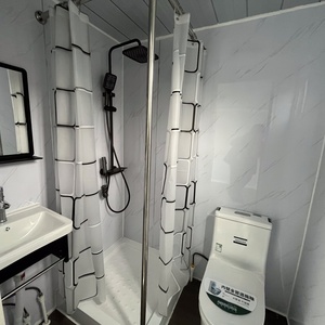 Maison de conteneur modulaire préfabriquée pliable, taille personnalisable à distance (10 <span class=keywords><strong>pieds</strong></span>, 20 <span class=keywords><strong>pieds</strong></span>, 30 <span class=keywords><strong>pieds</strong></span>, 40 <span class=keywords><strong>pieds</strong></span>), bureau avec salle de bain et toilettes - Product Image 6