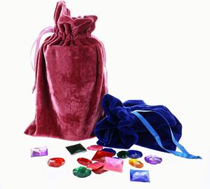 Wholesale Luxury Gift Card <b>Dice</b> Crystal Travel Reusable Large Velvet Purple Drawstring Jewellery <b>Bag</b> - Product Image 3