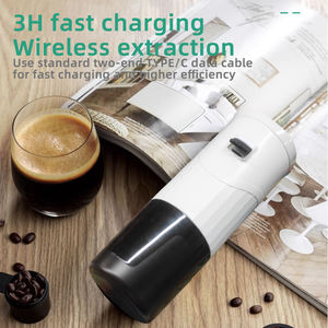 Máquina de café espresso eléctrica portátil de acero inoxidable con capacidad de 11-15 tazas Compatible con café molido para uso en exteriores y automóviles - Product Image 4