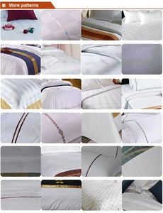 OEM personnalisé 100% coton king queen size 4 pièces hôtel drap de lit ensemble de literie hôtel quatre saisons - Product Image 6