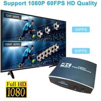 Tarjeta Capturadora de Video TVLooke 1080P/60Hz con Entrada de Micrófono, Salida USB2.0, Aleación de Aluminio para PS4, Transmisión de Audio de Juegos, OBS