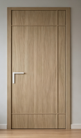 Porte intérieure en bois massif insonorisée à ouverture latérale avec surface finie, design moderne pour villa et appartement