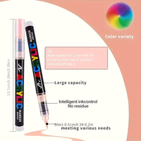 Marqueurs de peinture acrylique KHY 48 couleurs, contrôle automatique de l'encre avec pointe de pinceau souple, stylos de peinture acrylique pour la peinture sur roche, toile, bois
