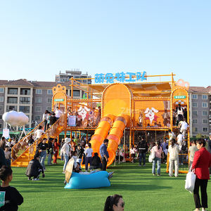 Structure de <span class=keywords><strong>jeu</strong></span> en plastique à deux étages, thème Forces Spéciales Lapin Mignon, avec couloirs labyrinthes et multiples fonctions de <span class=keywords><strong>jeu</strong></span> - Product Image 4