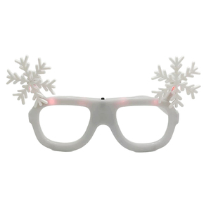 Occhiali Natalizi a LED Lampeggianti con Cornice a Fiocco <span class=keywords><strong>di</strong></span> Neve, Rossi, per Feste Notturne <span class=keywords><strong>di</strong></span> <span class=keywords><strong>Natale</strong></span> - Product Image 6