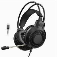 Casque de jeu filaire circum-auriculaire V6S E-sports transfrontalier, étanche IPX-4 pour PUBG, ordinateur de bureau/ordinateur portable, lumineux, vente en gros