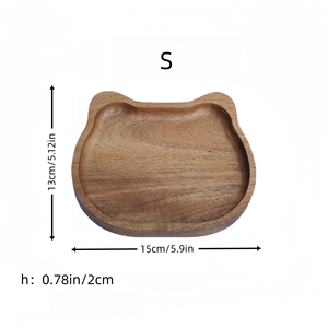 Plato Redondo de Madera de Acacia Hecho a Mano, Pulido, Personalizable, Ecológico, Multifuncional y Compartimentado para Aperitivos - Product Image 3