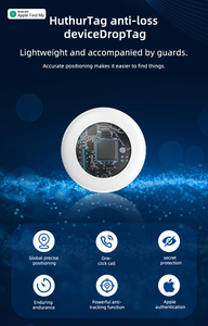 Localizzatore Smart Circolare Certificato MFi per AirTag, Sistema di Posizionamento Anti-Smarrimento, <span class=keywords><strong>Trova</strong></span> Chiavi e Bagagli per iOS e Android - Product Image 3