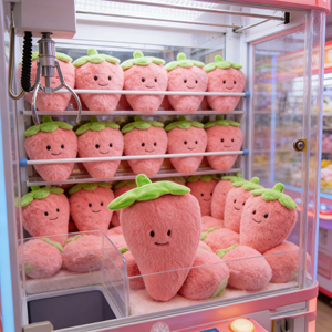 Wholesale Cartoon Strawberry Plush Toys 8inch Stuffed Animals Toys Cartoon Anime Kid Toys for Claw Machine Shop - Product Image 1