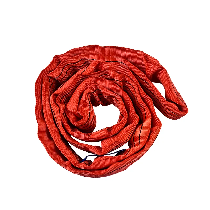 Red 5T X 1.5M S.F. 7:1 Heavy Duty Round Sling Polyester Round Lifting Sling