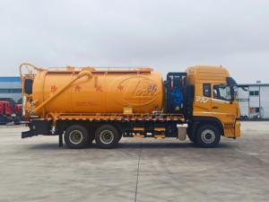 Camión de Vacío Dongfeng D7V 6x4 de 3 Ejes y 10 Ruedas, Fabricante de Camiones de Vacío con Tanque de 18-22m³, Bomba de Vacío Accionada por Motor Auxiliar - Product Image 5