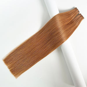 Extension De Cabello <span class=keywords><strong>Cheveux</strong></span> Russe Mince Génie Trame Super Double Dessiné Extensions de <span class=keywords><strong>Cheveux</strong></span> Humains 80cm 22-in #33 #30 Auburn Orange - Product Image 1
