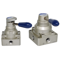 En stock, d'origine AIRTAC, avec verrouillage, levier rotatif manuel, 210-410 06-20L, série 4HV, vanne pneumatique