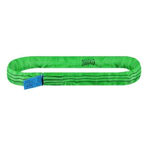 ラウンドウェビングスリンググリーンラウンドフレキシブルスリングベルト2トン - Product Image 3