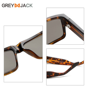 Lunettes de soleil Greyjack KG2538 unisexe, monture carrée en TR90 et métal, polarisées UV400, verres TAC type 3 - Product Image 3