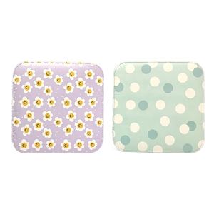 GF Nouveau Design Flower Dot Tapis de <span class=keywords><strong>souris</strong></span> carré double face imprimé sur mesure pour ordinateur portable de bureau 22x22cm Tapis de <span class=keywords><strong>souris</strong></span> en cuir PU pour bureau - Product Image 6