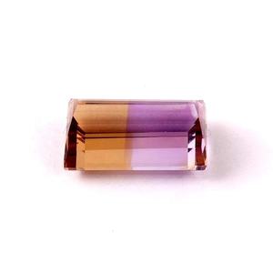 Ametrino facetado rectángulo forma suelta piedra preciosa cabujón hacer joyería anillo precio mayorista por pieza natural buena calidad - Product Image 2